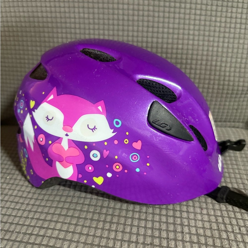 Louis Garneau X Brat Kids Junior Purple Protective Helmet Fox